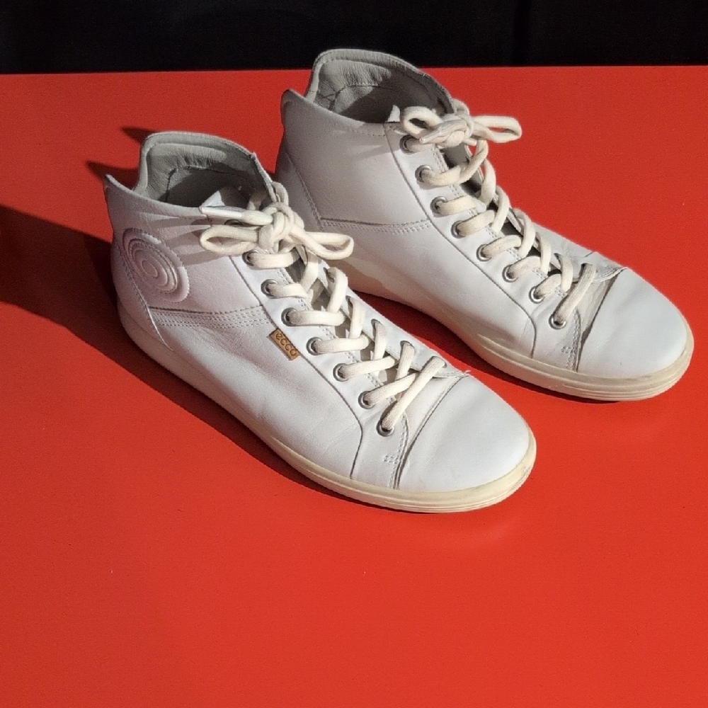 ECCO Soft 7 Women's High Top White Z,Sneakers Shoes Size EU 40